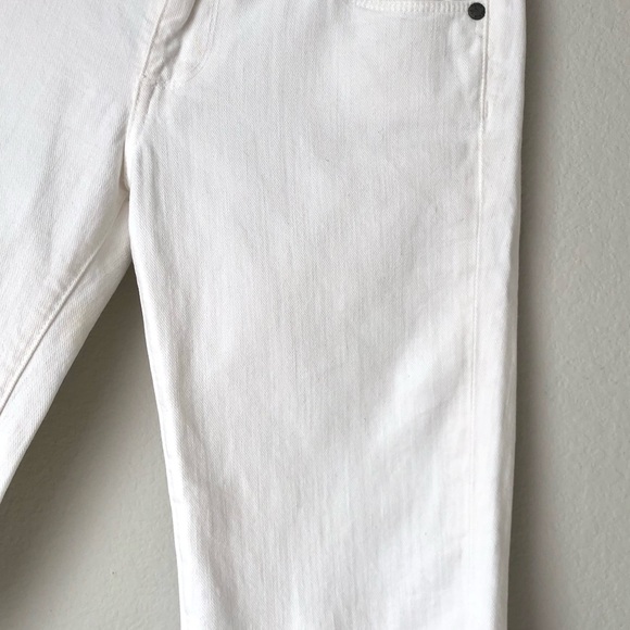 SUMMER CLOSEOUT ☀️ \Paige\• Bermuda Cutoff Shorts in Optic White - Picture 5 of 16